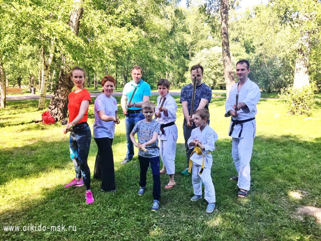Тренировки по айкидо в парках Москвы
